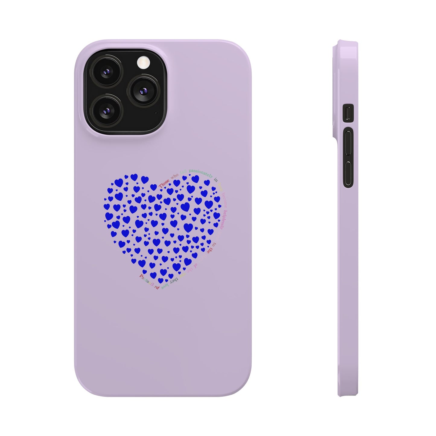 Funda delgada para iPhone Blue Heart