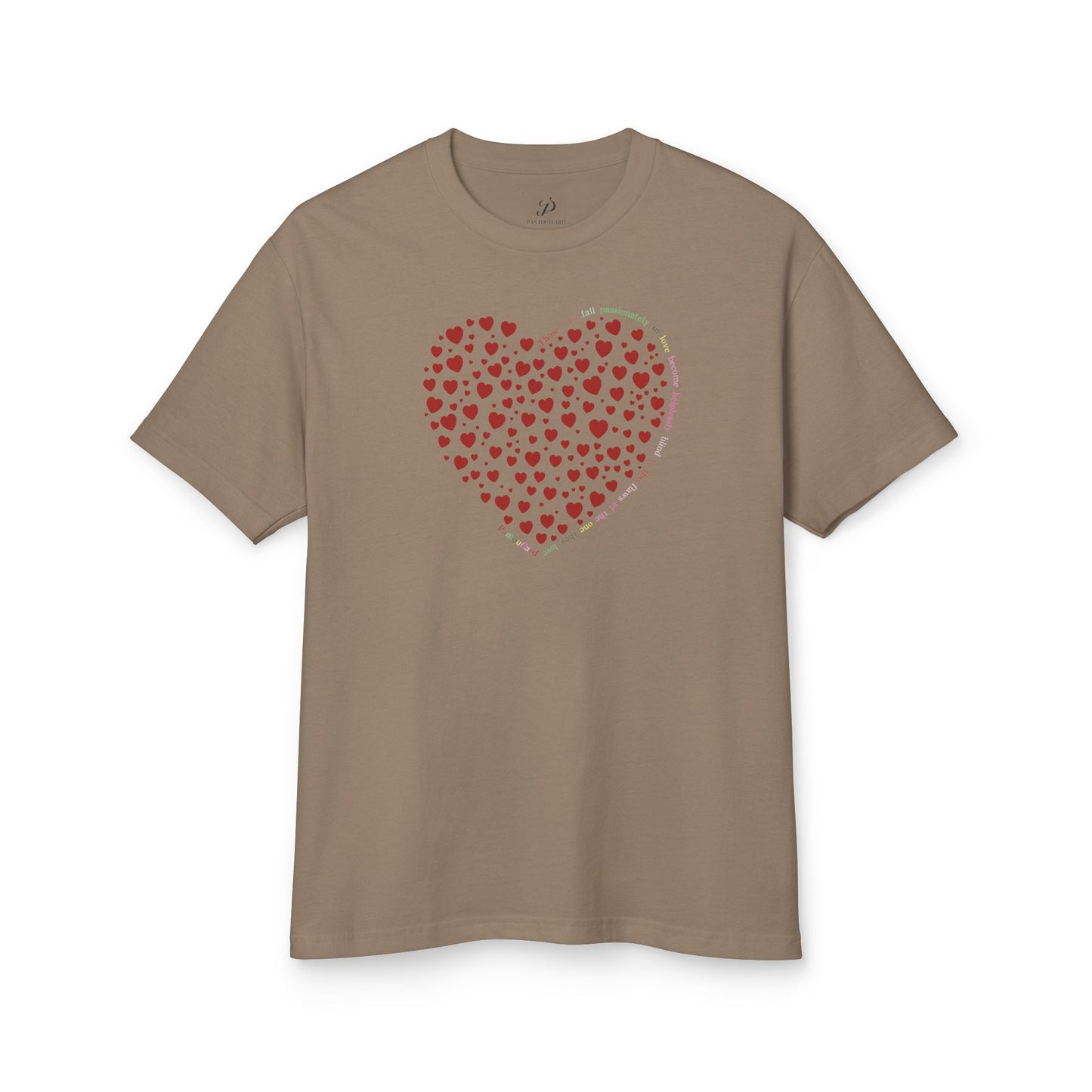 Camiseta de algodón pesada unisex Red Heart