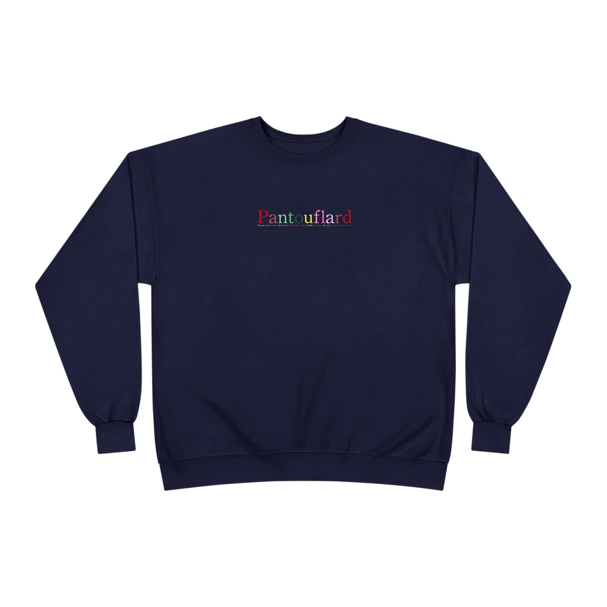 Sustainable Typography Crewneck - Hanes EcoSmart Fleece Sweatshirt