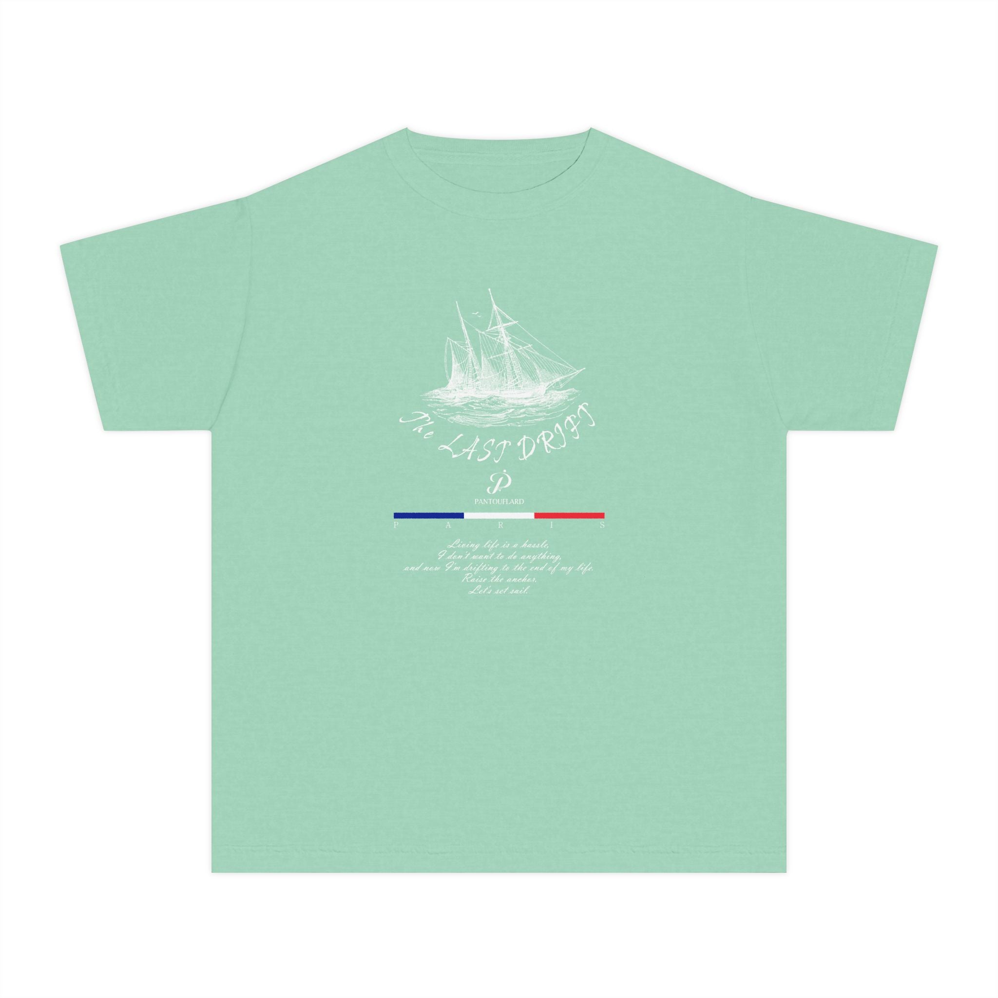 Old Money Nautical Heritage Tee - The Last Drift II (Comfort Colors Garment-Dyed Shirt)