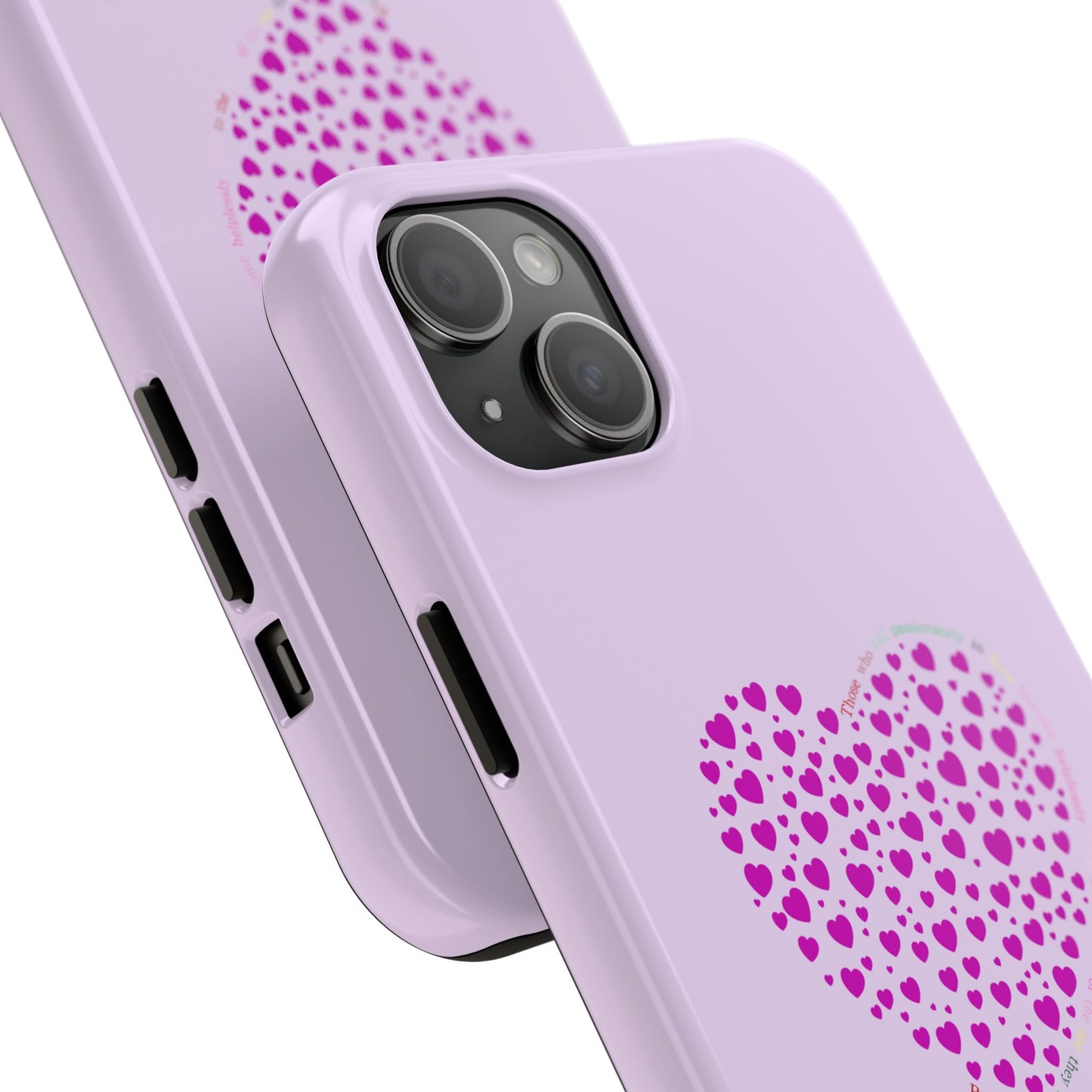 Pink Heart Design Tough iPhone Cases