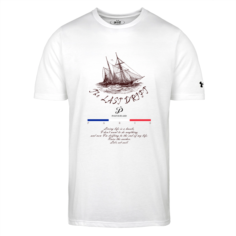 Men's White The Last Drift Ship Cotton Blend Under Armour T-Shirt - white