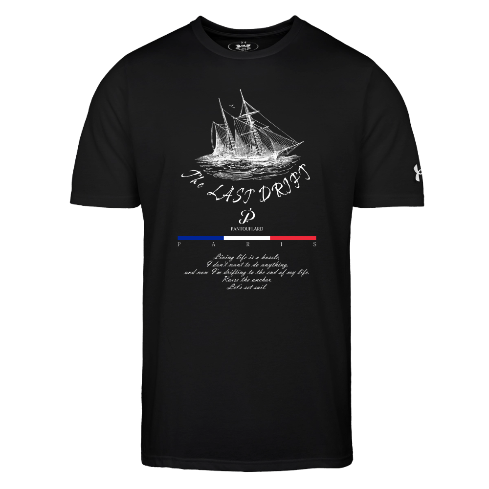 Men's Black The Last Drift Ship Cotton Blend Under Armour T-Shirt - black