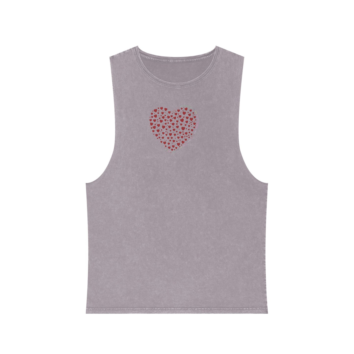 Unisex Casual Tank Top (Red Heart)