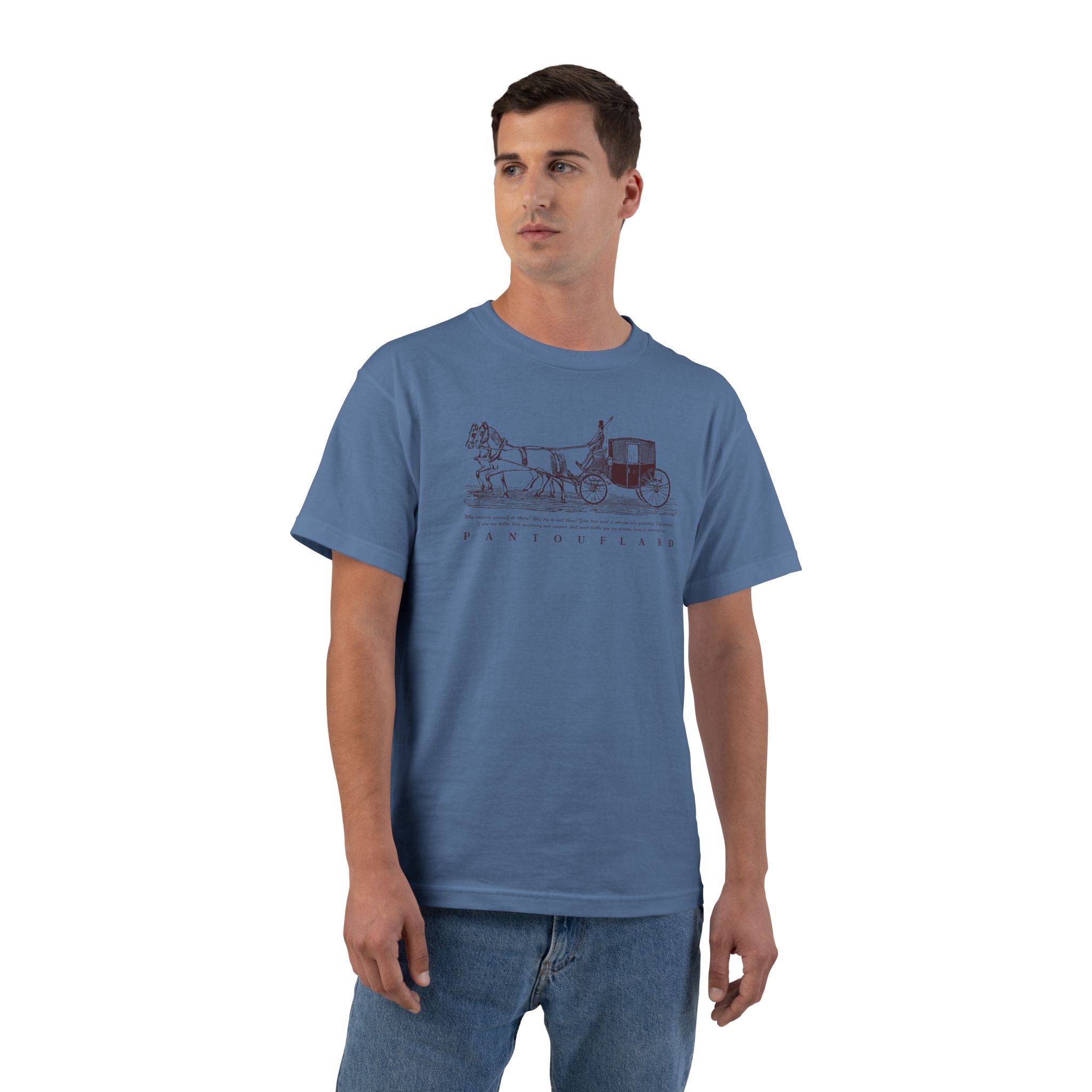 Unisex Burnt Orange Vintage Carriage Graphic 100% Cotton T-Shirt