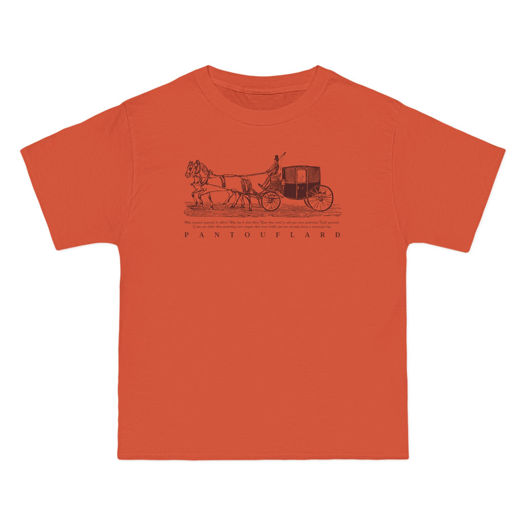 Unisex Burnt Orange Vintage Carriage Graphic 100% Cotton T-Shirt