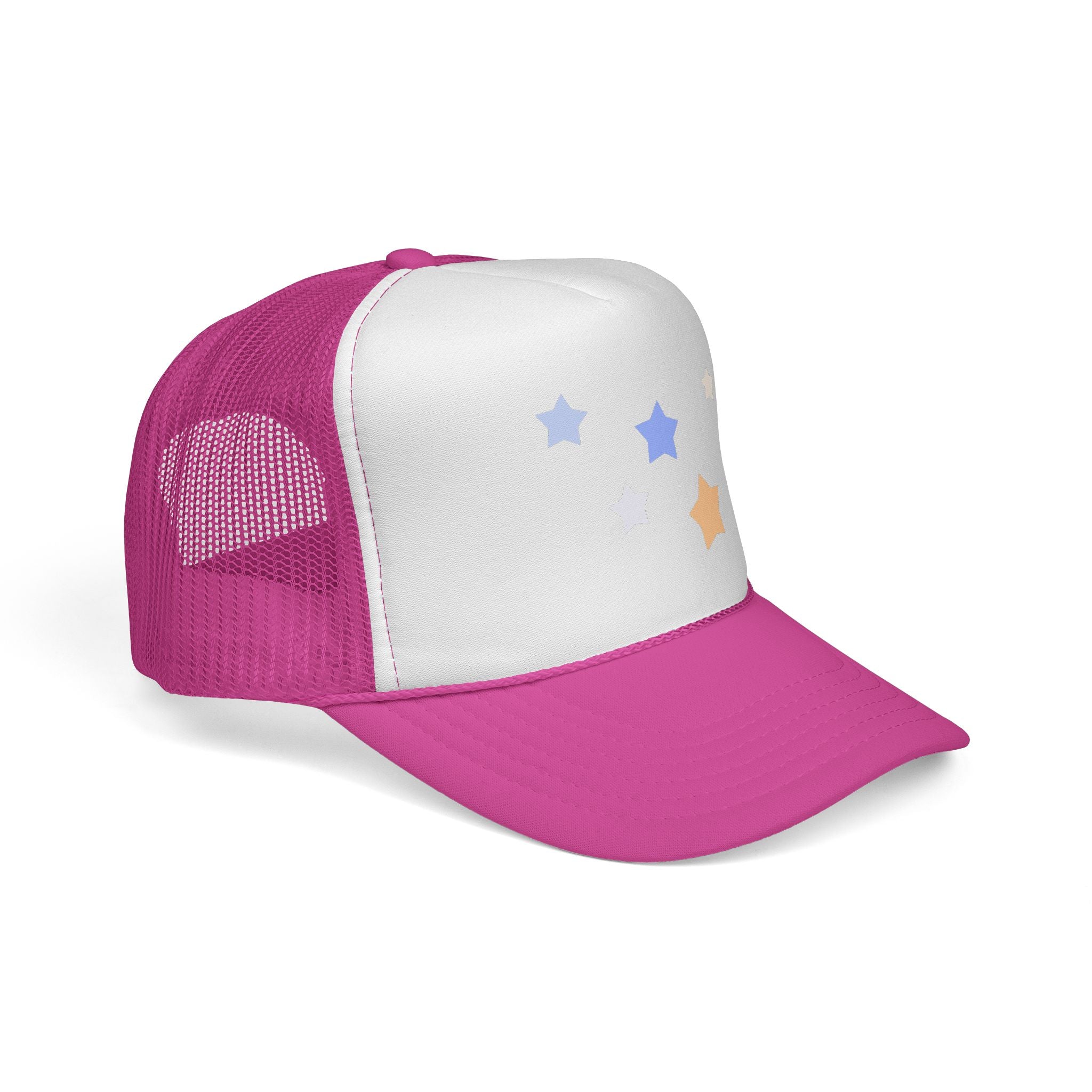 Unisex Cassiopeia Star Print Polyester Trucker Cap