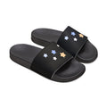 Women's Black and White Kitschy Cassiopeia Constellation Neoprene Blend Slide Sandals