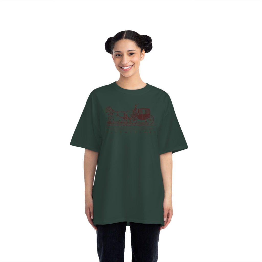 Unisex Burnt Orange Vintage Carriage Graphic 100% Cotton T-Shirt