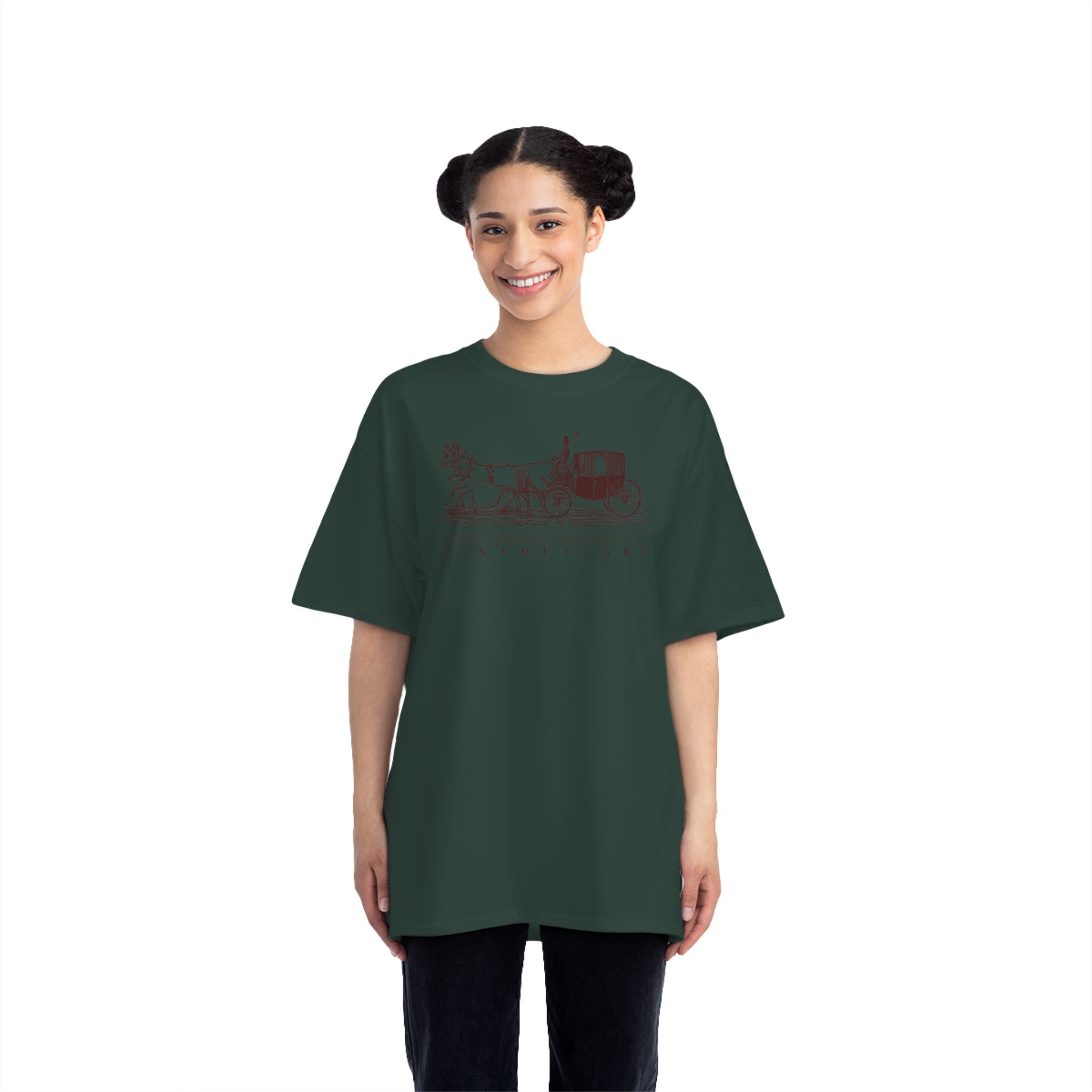 Unisex Burnt Orange Vintage Carriage Graphic 100% Cotton T-Shirt