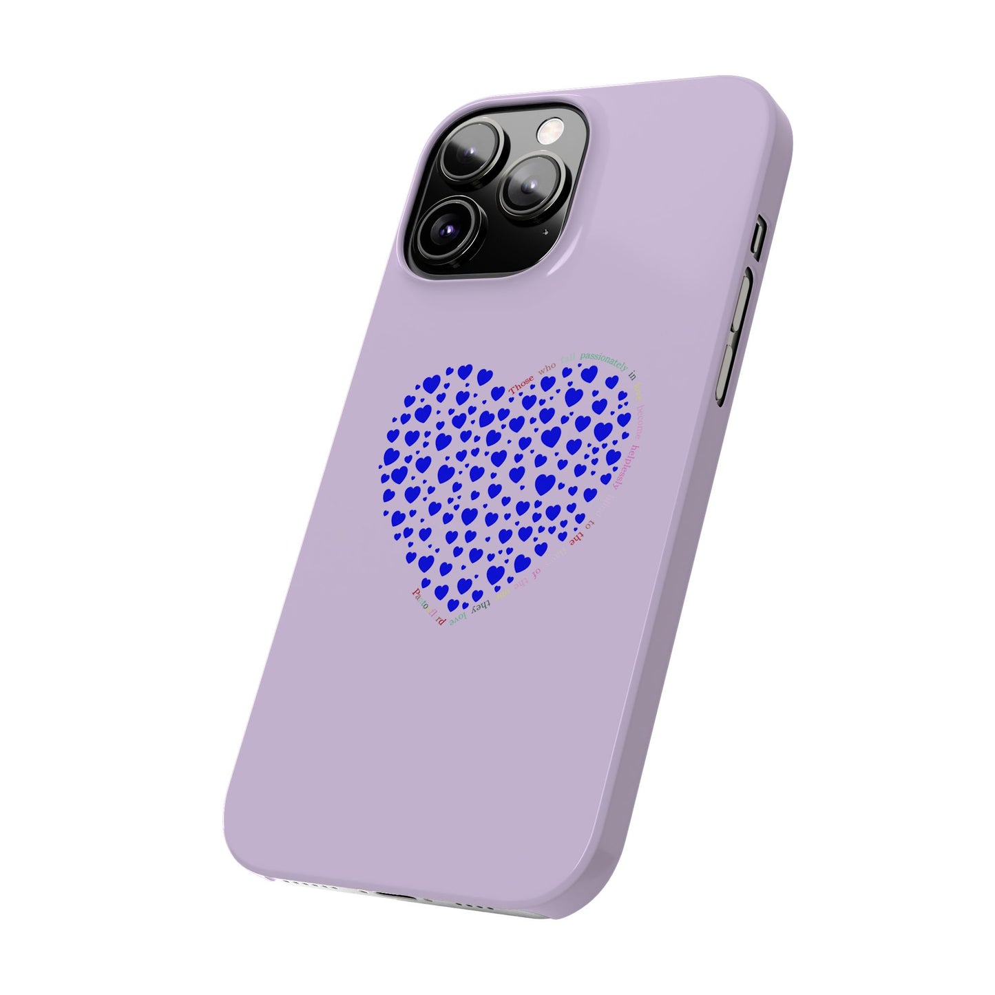 Funda delgada para iPhone Blue Heart