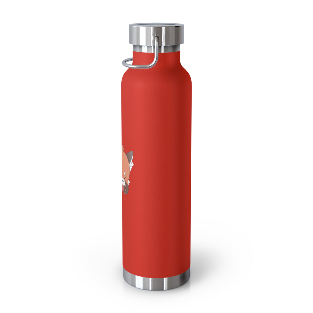 Orange Cute Sleeping Red Panda 22oz Copper Vacuum Insulated Bottle