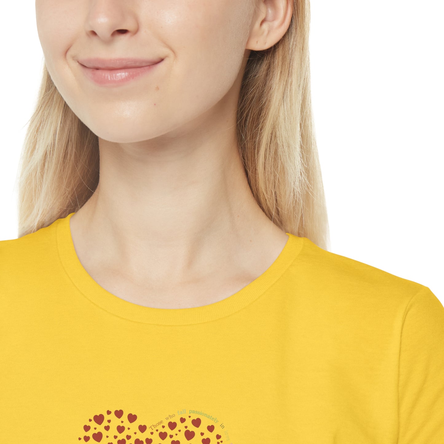 Slim fit Women's T-Shirt (Red Heart)