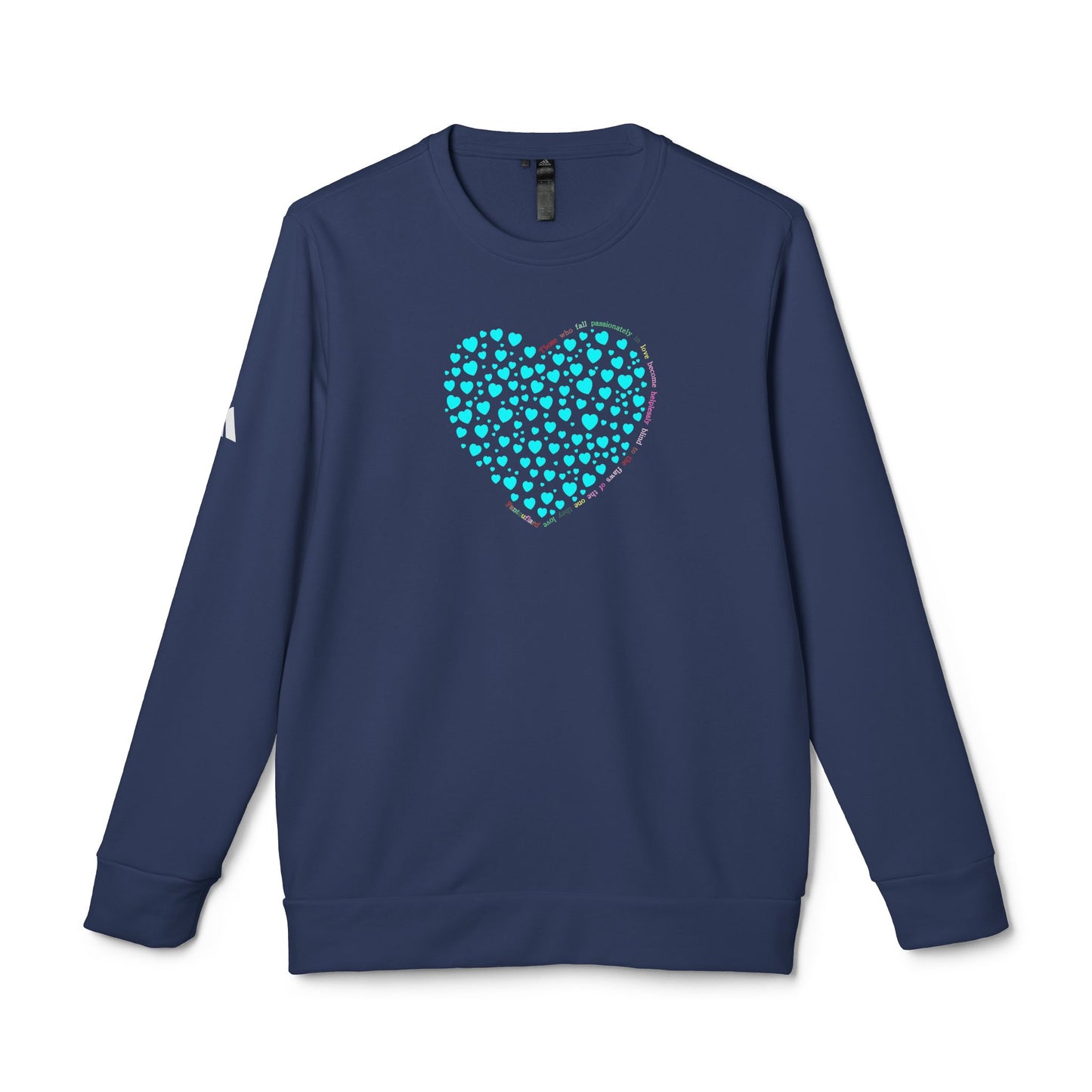 Adidas Unisex  Crewneck Sweatshirt with Mint Heart Design