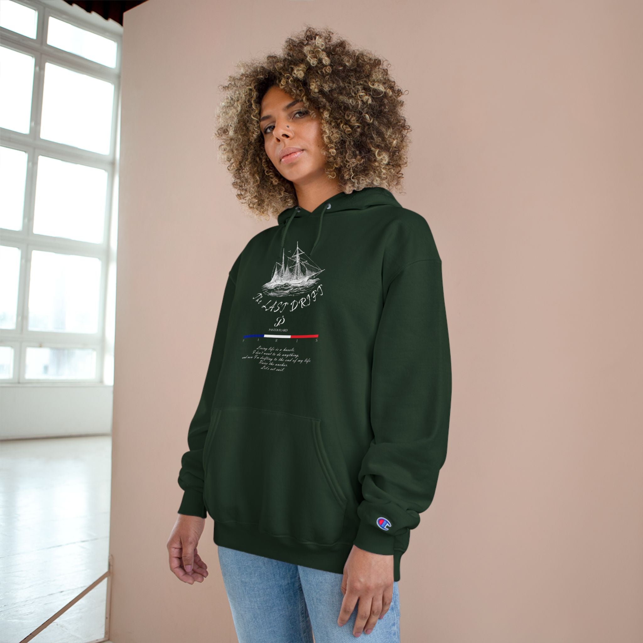 Old Money Nautical Heritage Hoodie - The Last Drift II (Champion Authentic Eco-Fleece)
