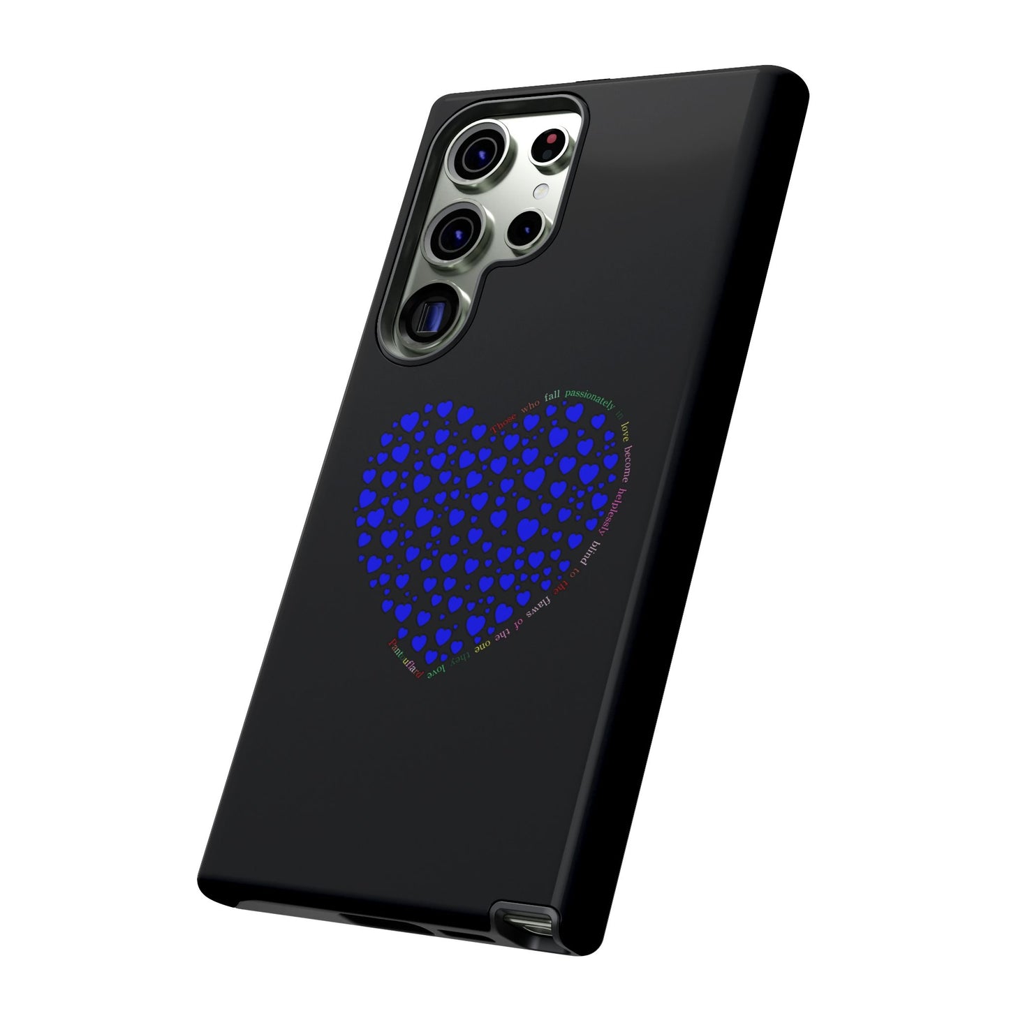 Fundas de corazón azul para teléfonos iPhone, Galaxy, Google Pixel (54 tipos)