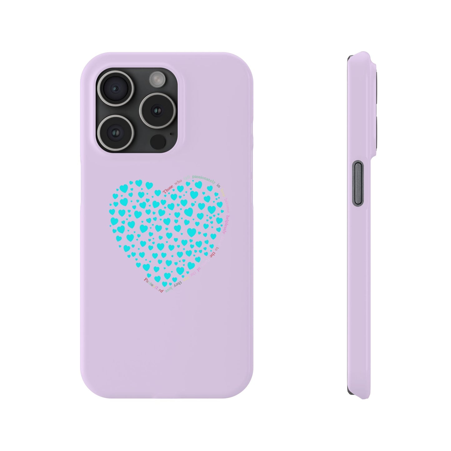 Funda delgada Mint Heart para iPhone