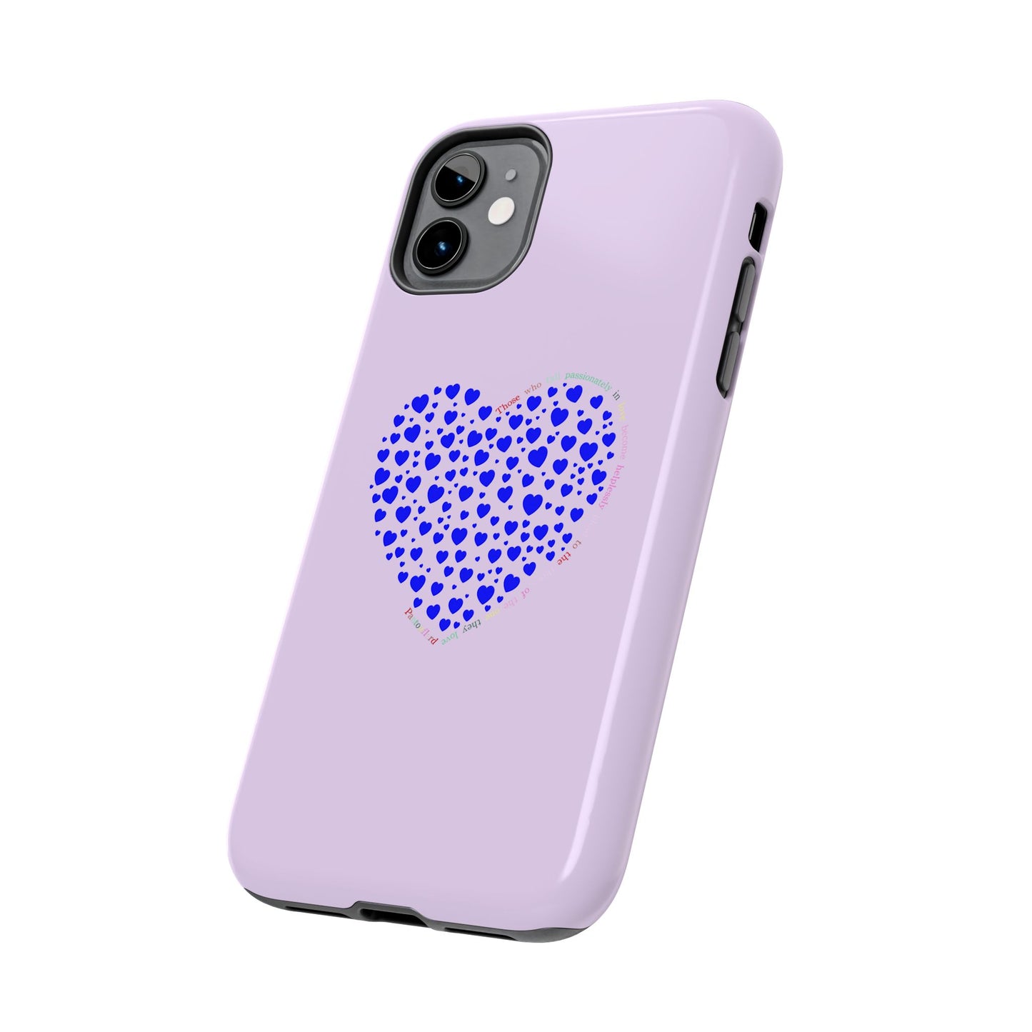Blue Heart Design Tough iPhone Cases