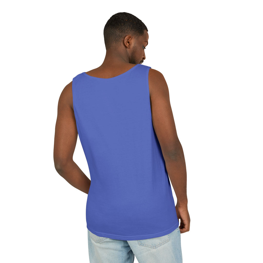 Unisex White Last Drift Cotton Garment-Dyed Tank Top