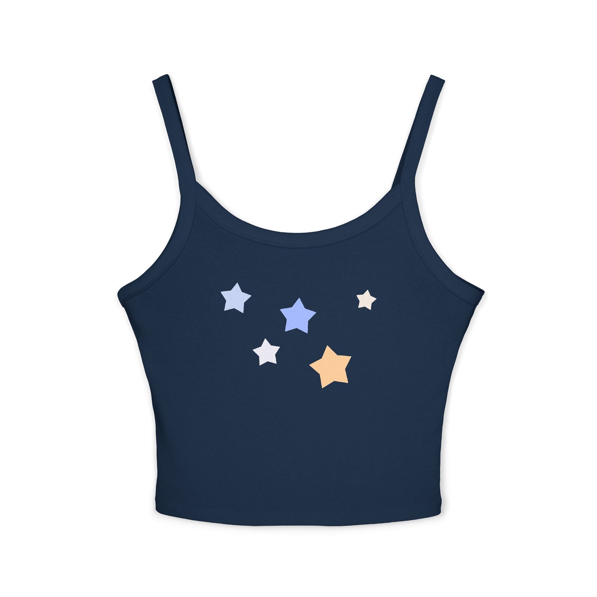 Women's Cassiopeia Constellation Graphic Spaghetti Strap Tank - W-Shape Summer Cami