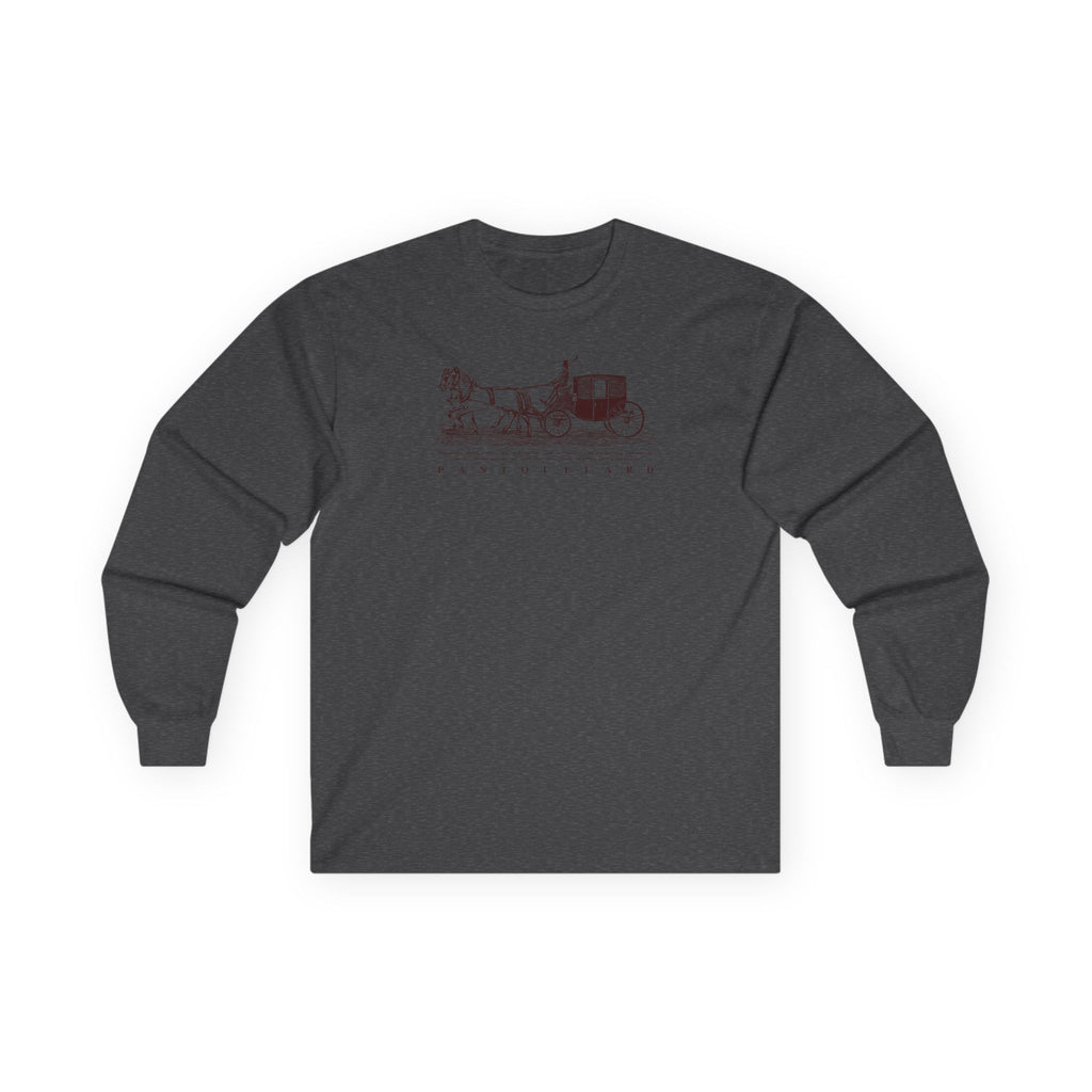 Unisex Sport Grey Pantouflard Carriage Cotton Blend Long Sleeve Tee