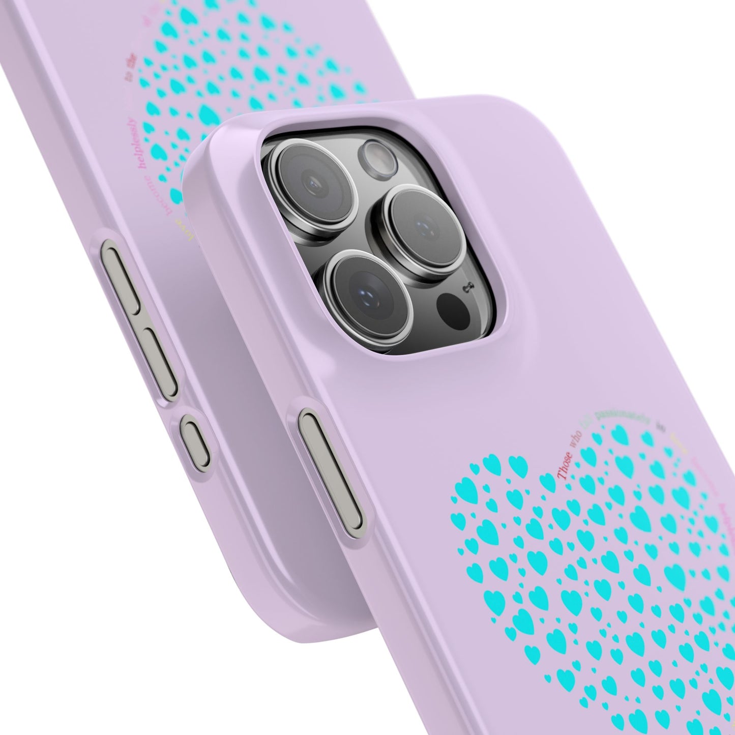 Funda delgada Mint Heart para iPhone