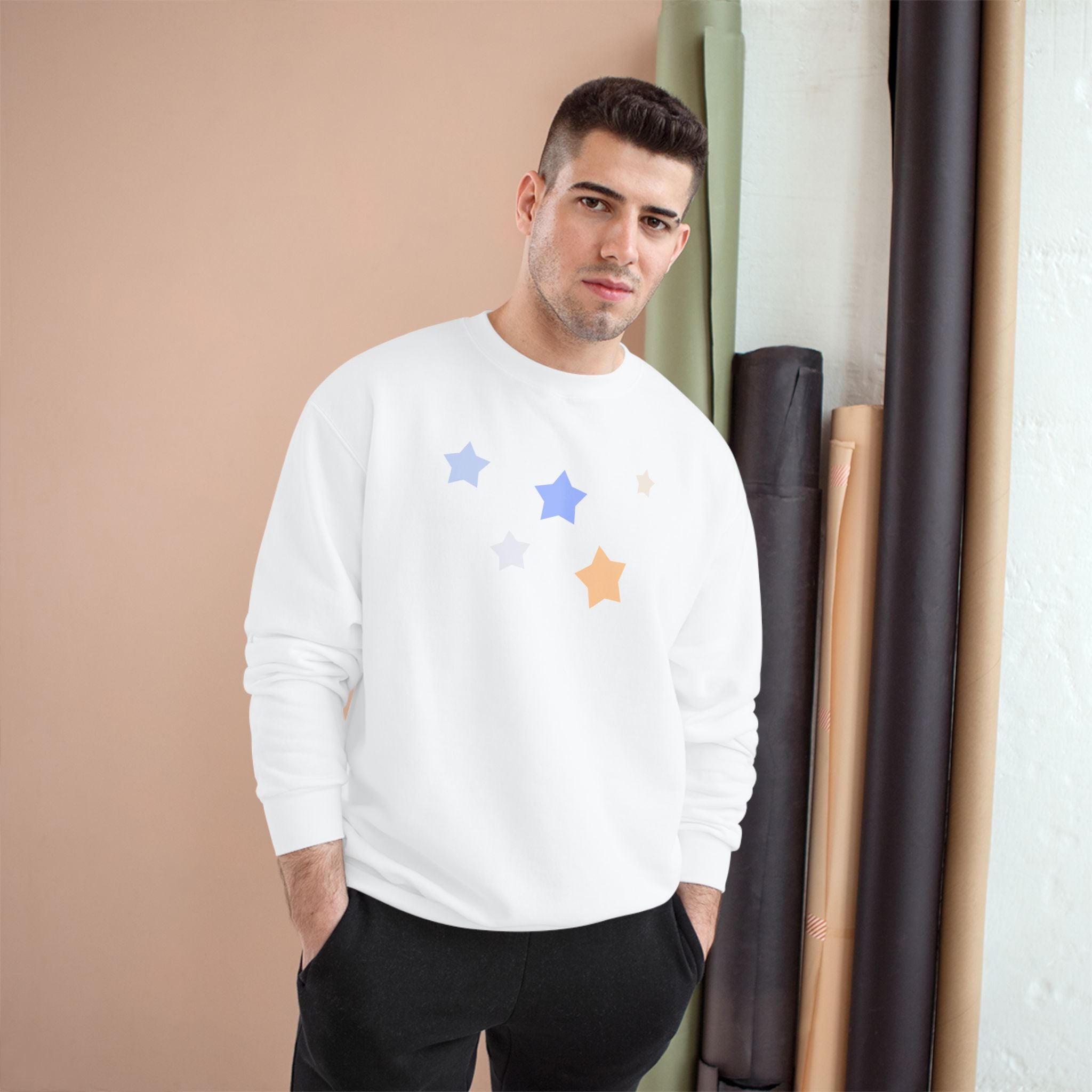 Champion Cassiopeia Constellation Graphic Sweatshirt - W-Shape Astronomy Eco Pullover
