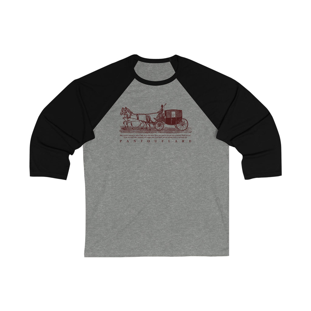 Unisex White Pantouflard Carriage Cotton Blend Baseball Tee