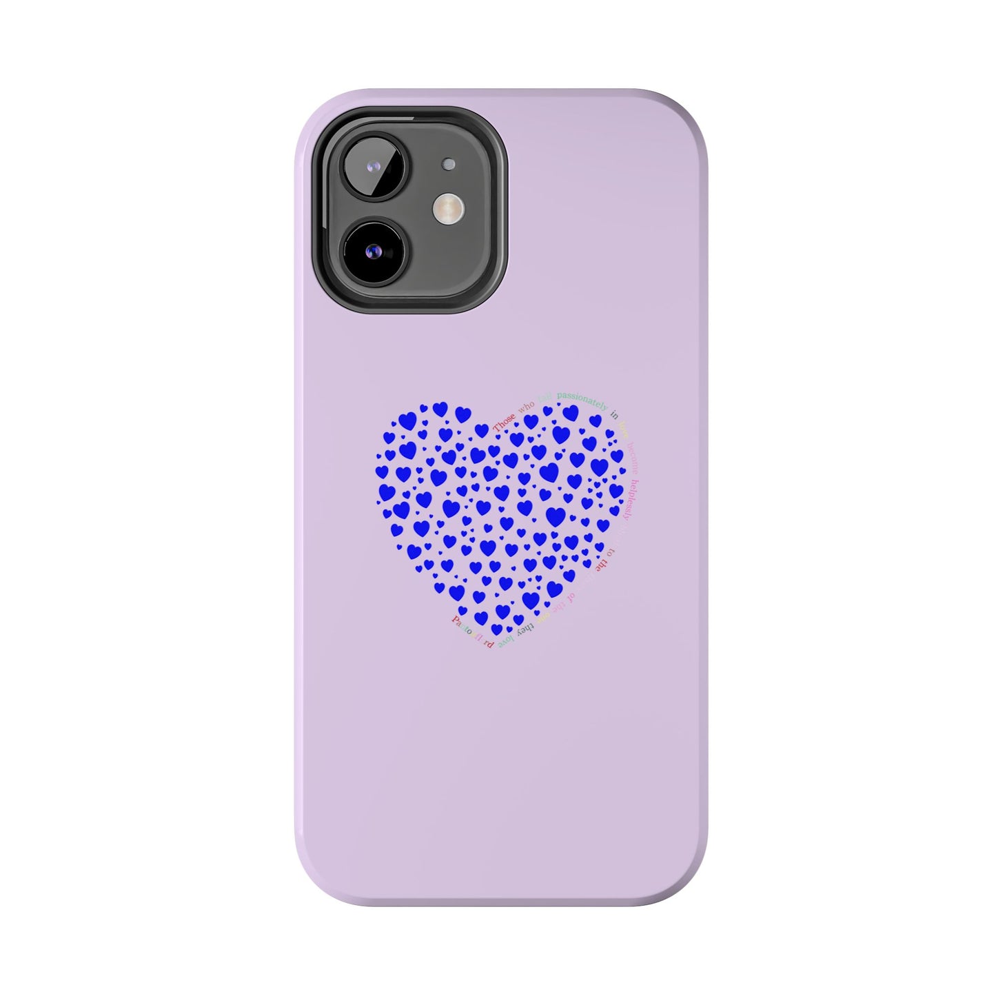 Blue Heart Design Tough iPhone Cases