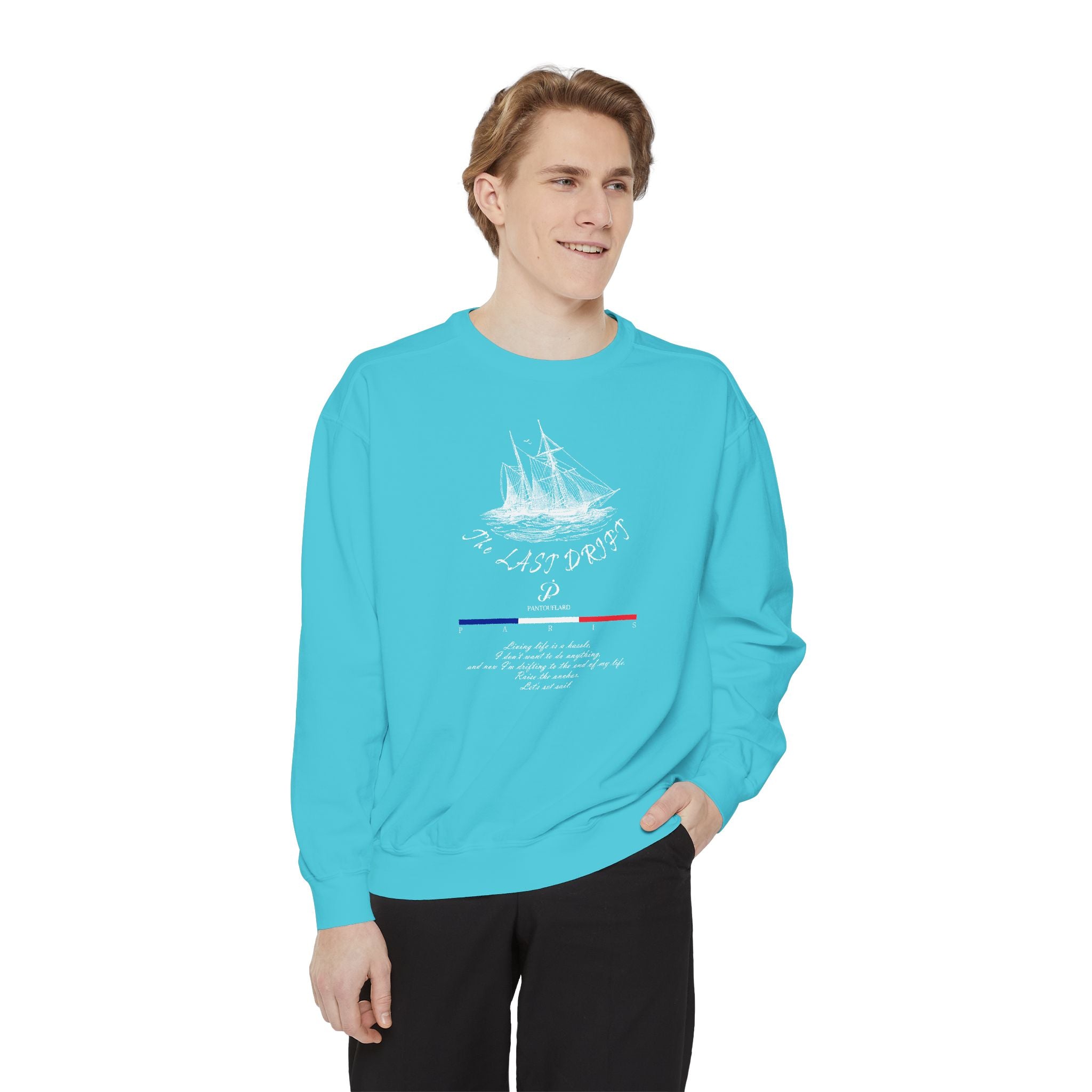 Unisex Navy Last Drift Cotton Blend Sweatshirt