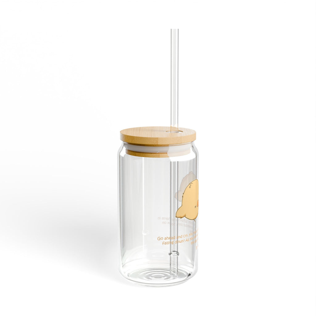 Clear Pantouflard Playful Biting Chicks Tempered Glass Sipper
