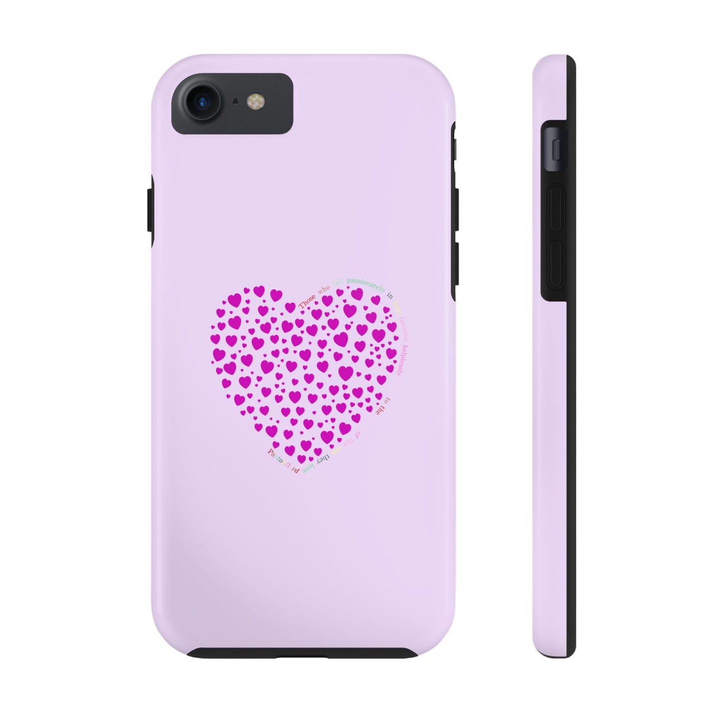 Pink Heart Design Tough iPhone Cases