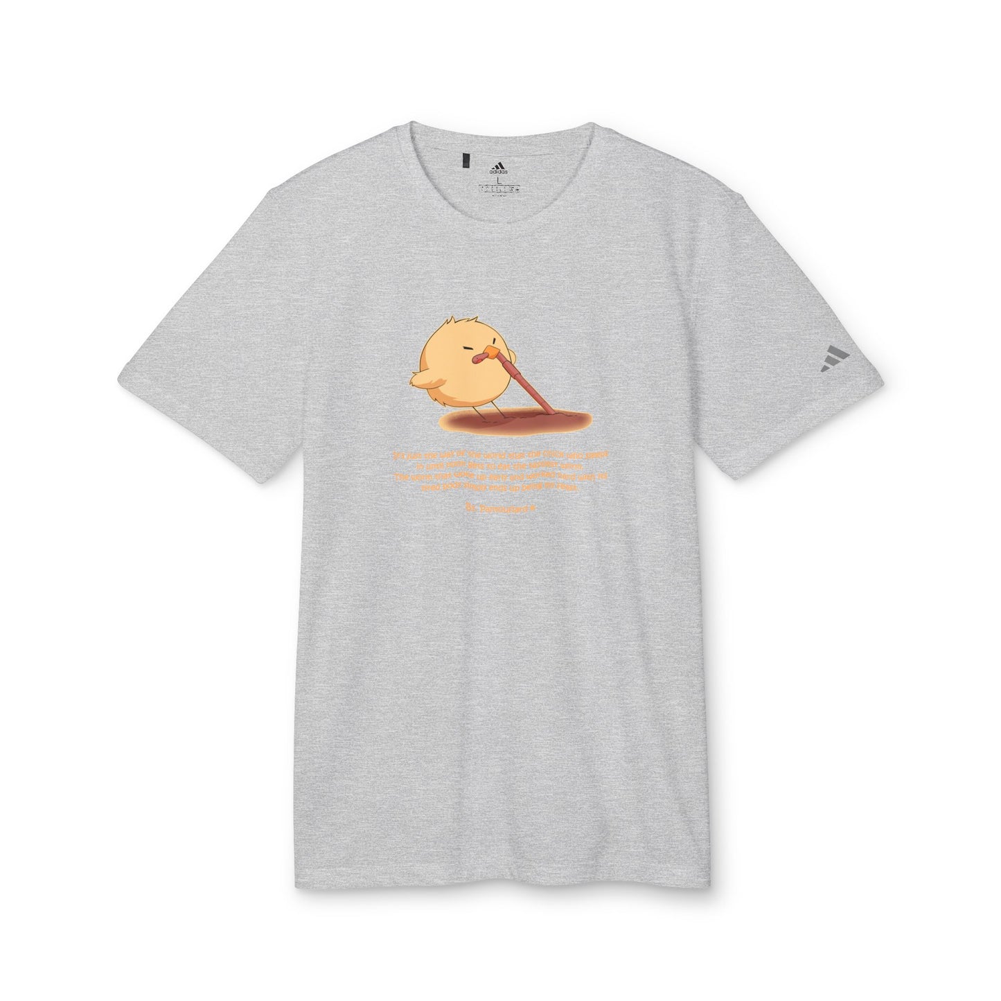 Adidas Cute Chick Cartoon T-Shirt - Cute Sports Tee