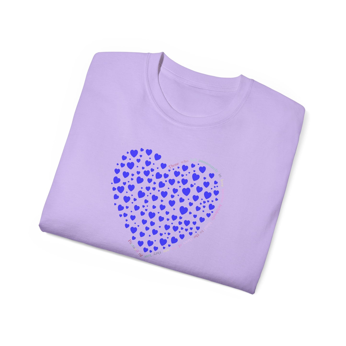Blue Heart Unisex short sleeved T-shirt