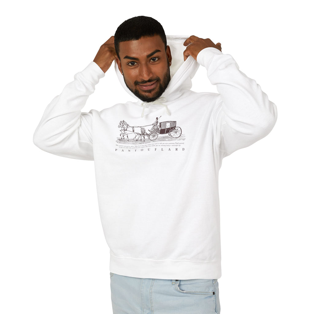Old Money Equestrian Heritage Hoodie - The Timeless Carriage I (Lightweight 100% Cotton)
