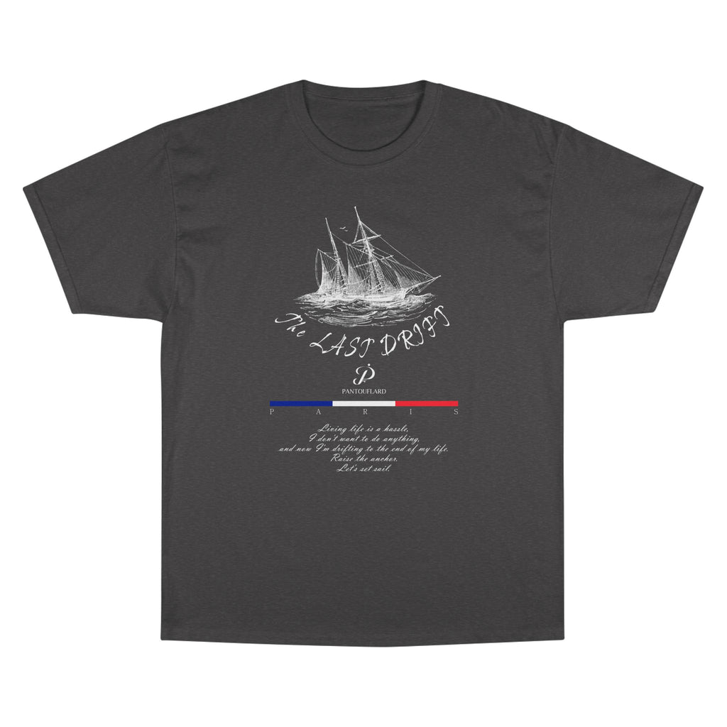 Champion Unisex Black Last Drift Cotton T-Shirt
