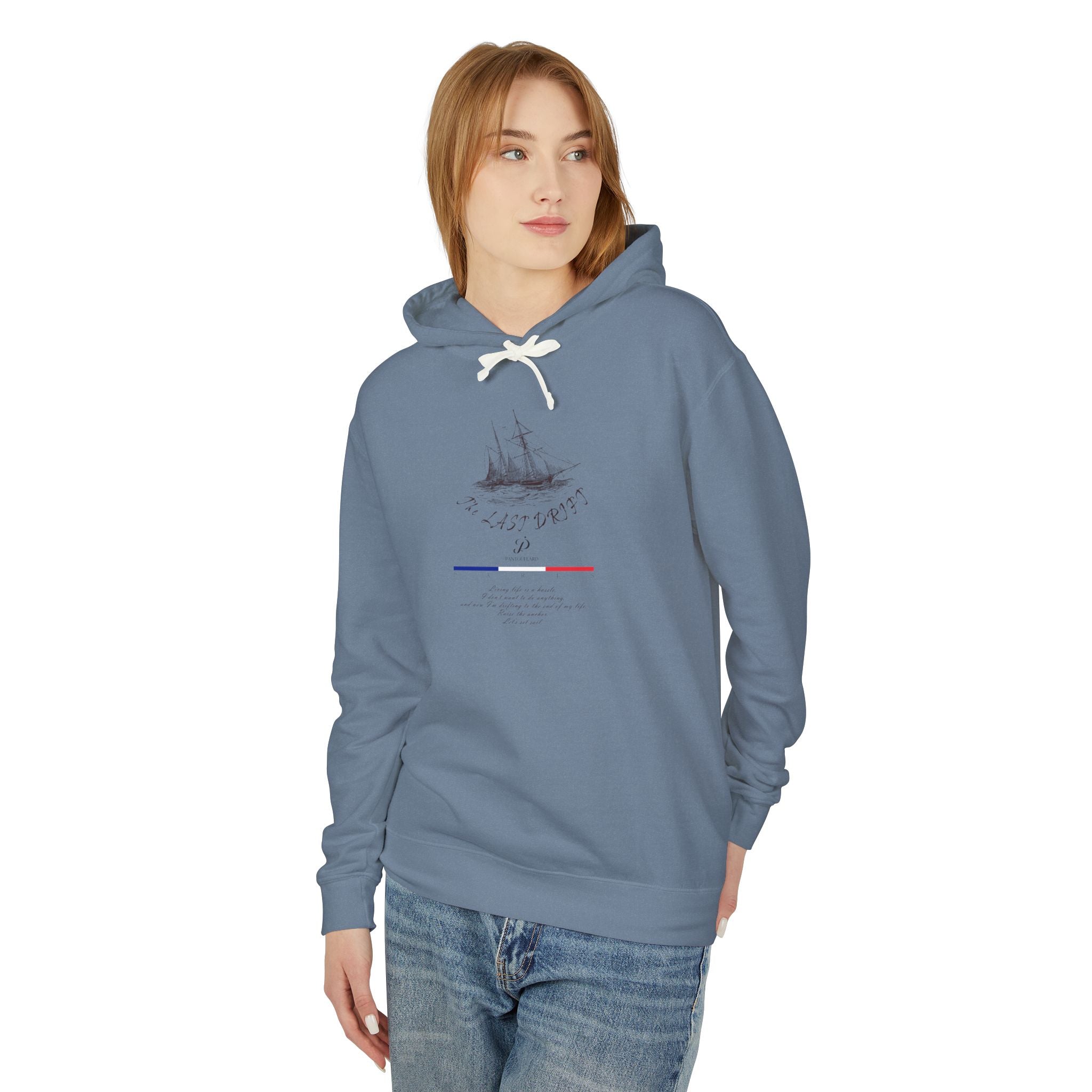Old Money Nautical Heritage Hoodie - The Last Drift I (Lightweight 100% Cotton Coastal Pullover)