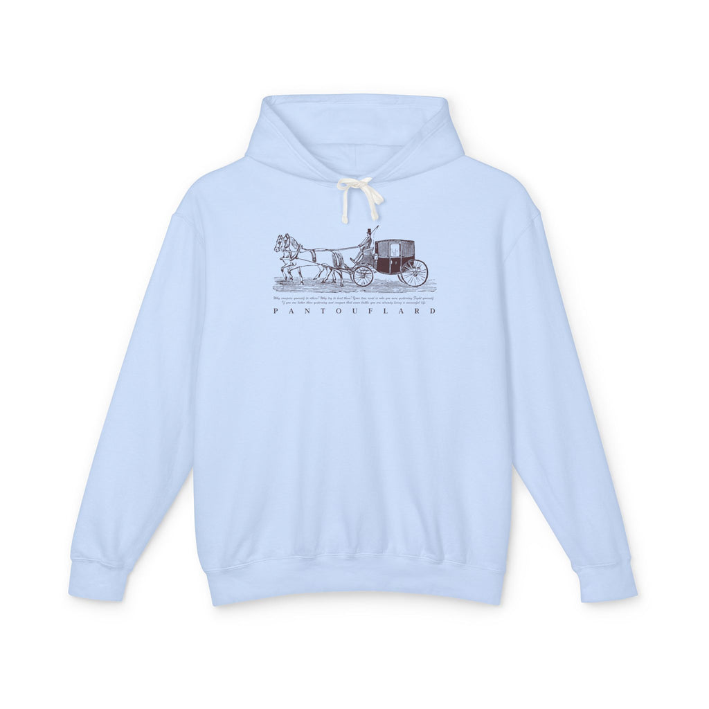 Old Money Equestrian Heritage Hoodie - The Timeless Carriage I (Lightweight 100% Cotton)