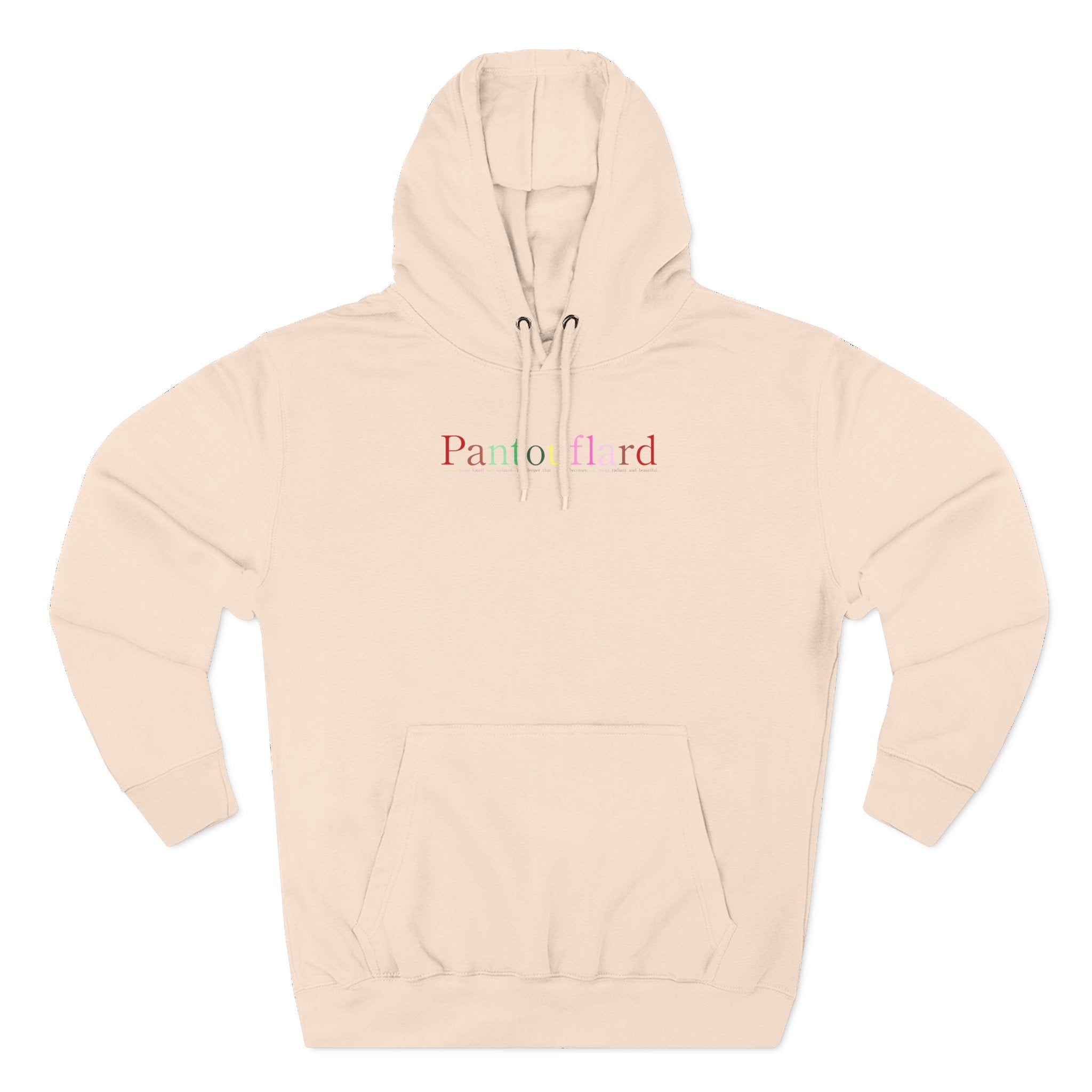Old Money Aesthetic Premium Hoodie - Pantouflard Colorful Logo (Lane Seven 3-End Fleece)
