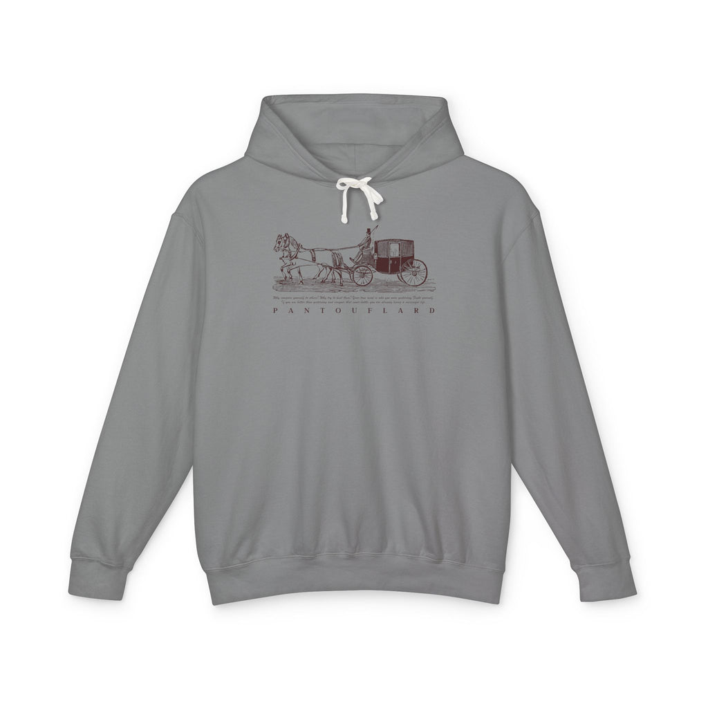 Old Money Equestrian Heritage Hoodie - The Timeless Carriage I (Lightweight 100% Cotton)