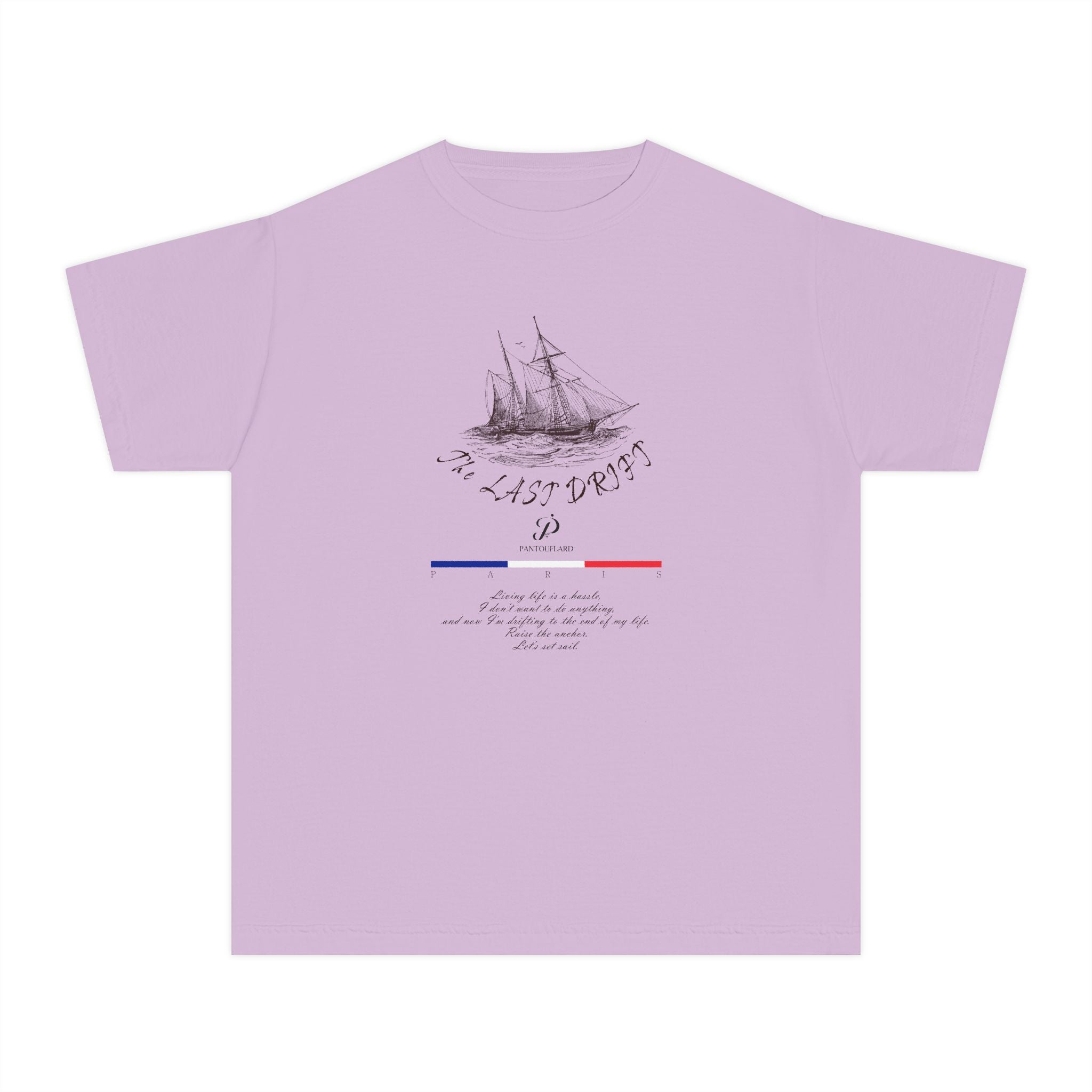 Old Money Nautical Heritage Tee - The Last Drift I (Comfort Colors Garment-Dyed Shirt)
