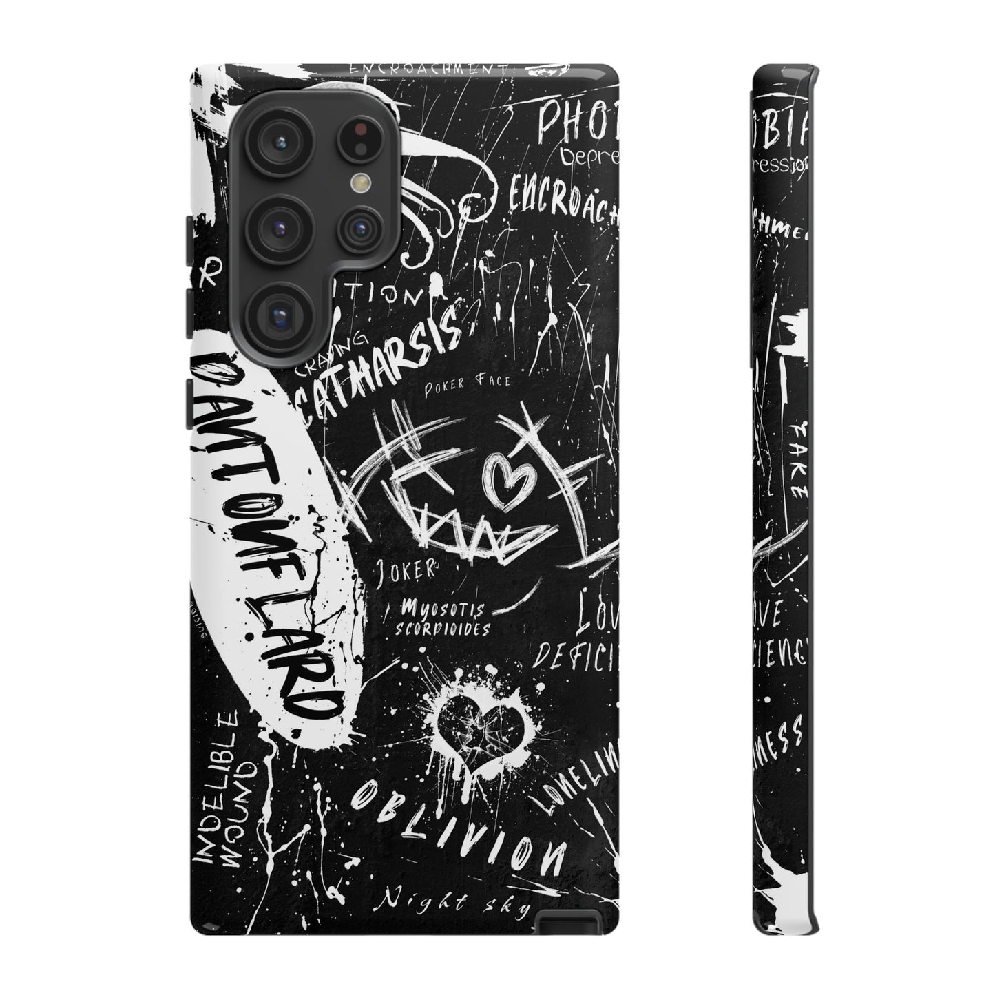 Fundas resistentes: funda atrevida para iPhone, Galaxy, Google Pixel, diseño de grafiti negro, estética urbana, regalo para amantes del arte, accesorios de teléfono modernos, estilo callejero