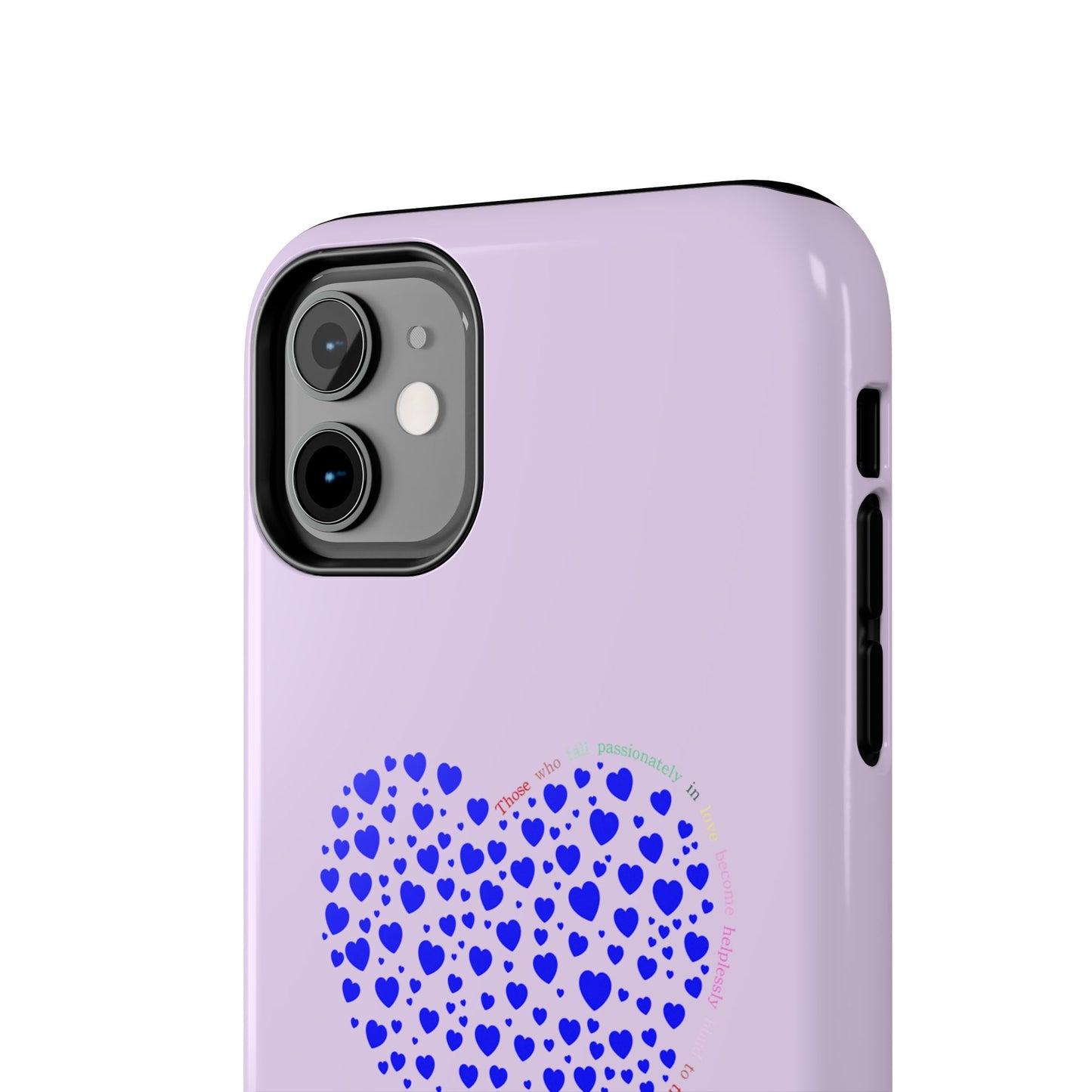 Blue Heart Design Tough iPhone Cases