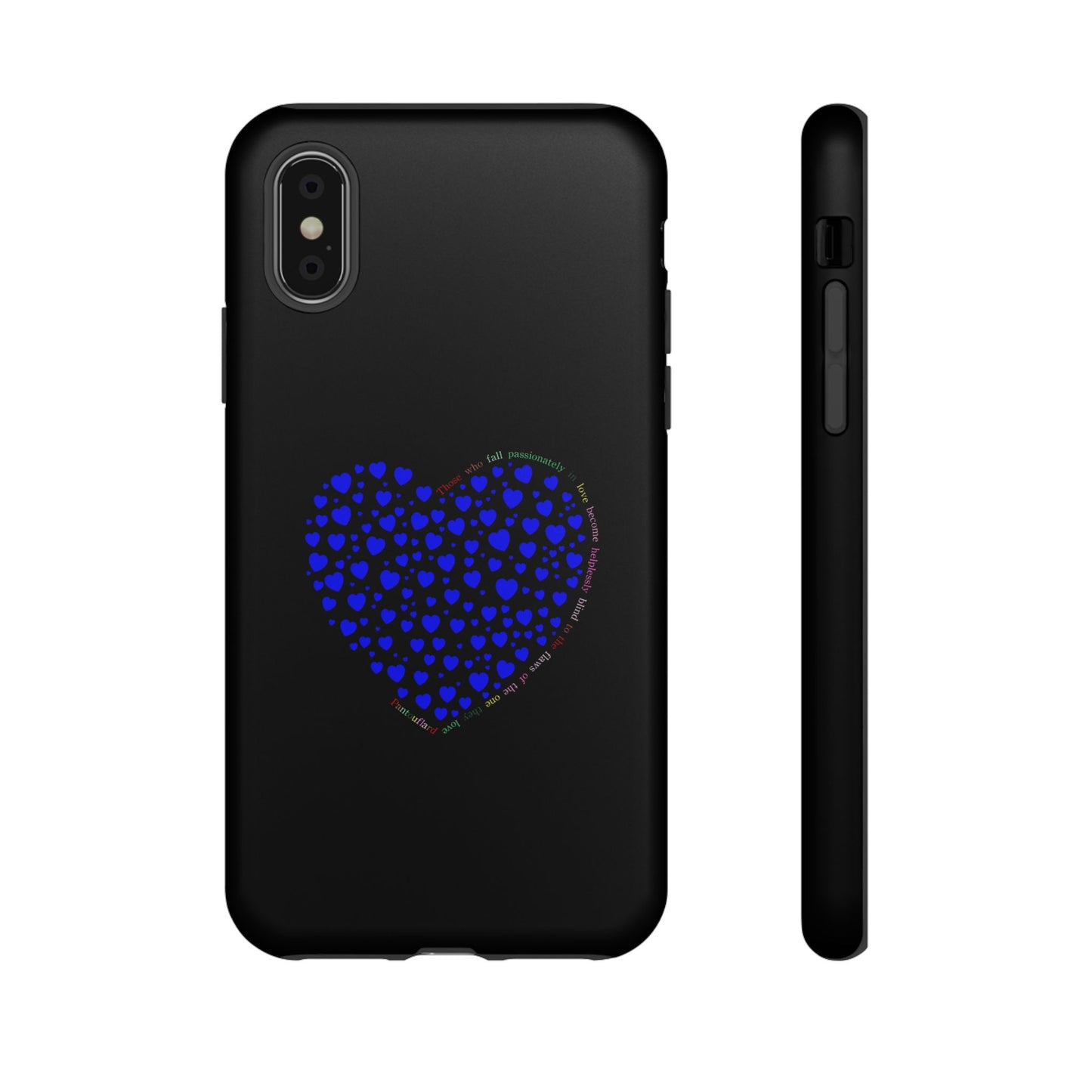 Fundas de corazón azul para teléfonos iPhone, Galaxy, Google Pixel (54 tipos)