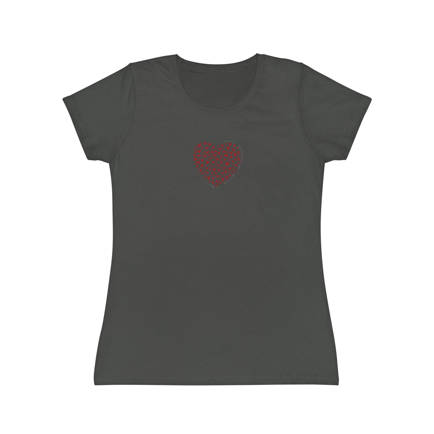 Slim fit Women's T-Shirt (Red Heart)