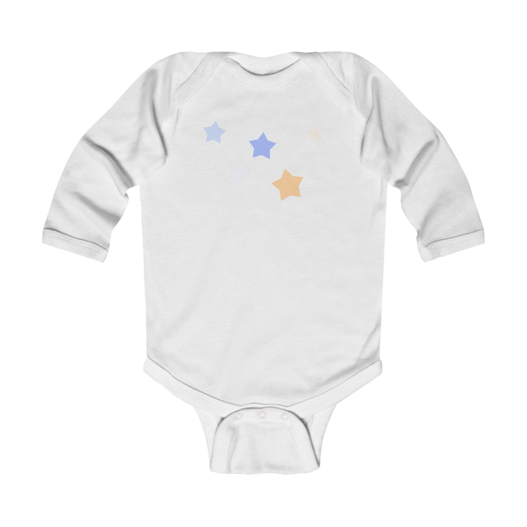 Infant Cassiopeia Star Print Cotton Long Sleeve Bodysuit