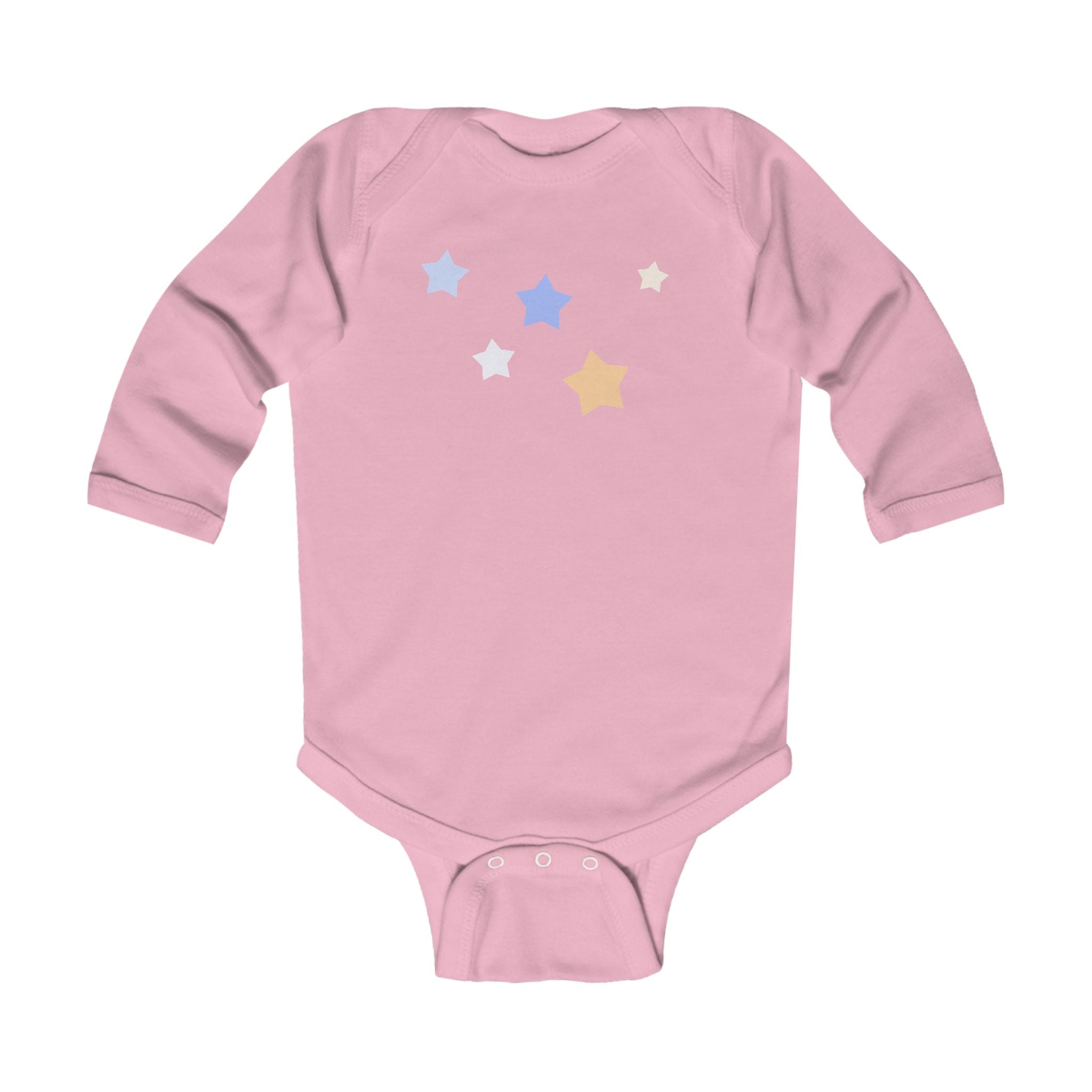 Infant Cassiopeia Star Print Cotton Long Sleeve Bodysuit