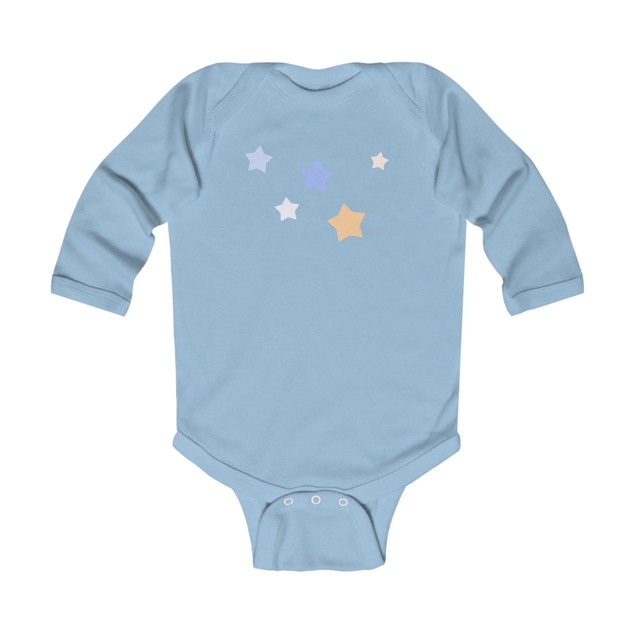 Infant Cassiopeia Star Print Cotton Long Sleeve Bodysuit