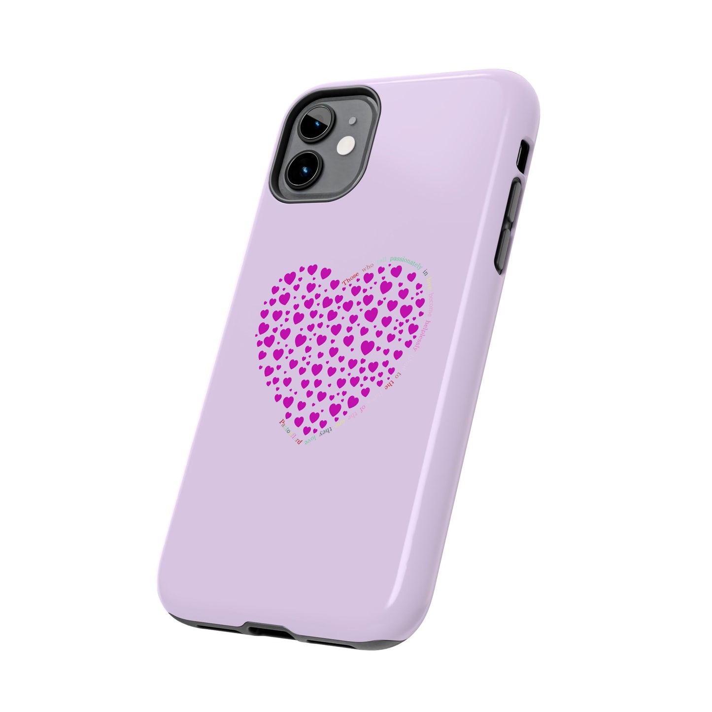Pink Heart Design Tough iPhone Cases
