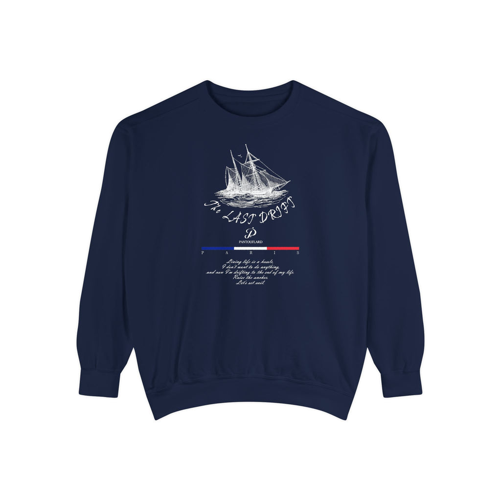 Unisex Navy Last Drift Cotton Blend Sweatshirt